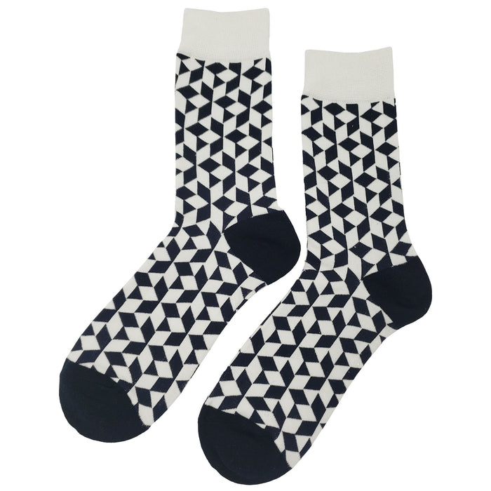 White Black Mash Socks Sockfly 1
