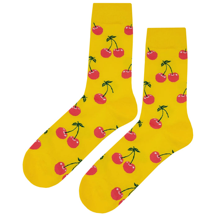 Yellow Cherry Socks Sockfly 1