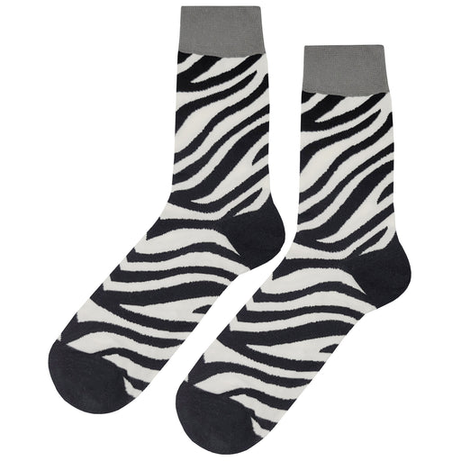 Zebra Pattern Socks Sockfly 1